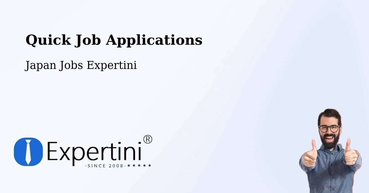 Quick Apply Feature – Yoshii - Japan Jobs Expertini
